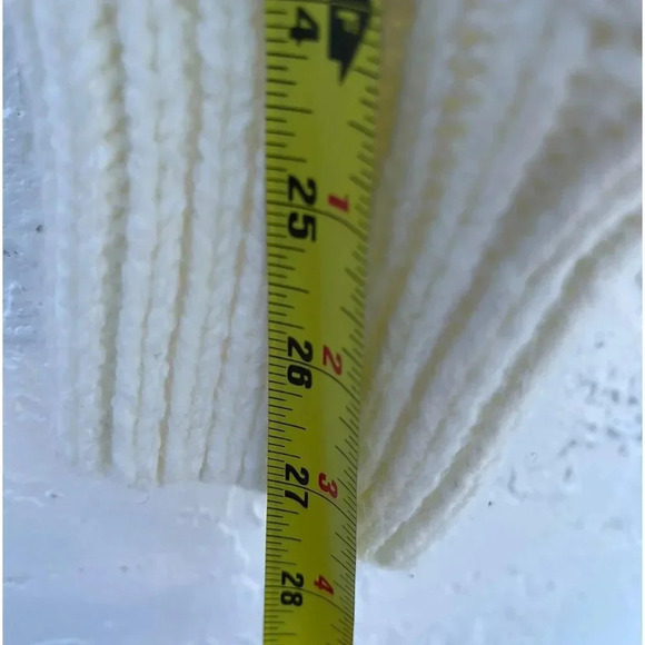 Zara Womens Embroidered Applique Floral Balloon Sleeve Sweater White Sz Medium - Picture 2 of 10